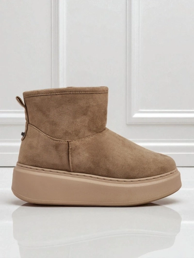 Bottes courtes de style bottes de neige pour femmes avec tige amovible Elizze