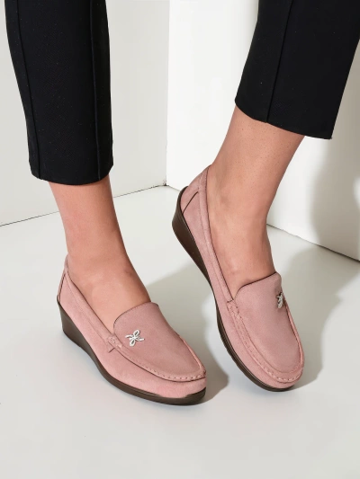 Royalfashion Mocassins pour femmes sur un petit talon Lomman