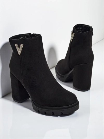 Bottines Venus Noires Élégantes pour le Printemps