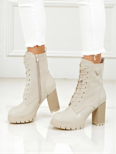 Bottines femme en éco-daim à talons épais Event Bramble