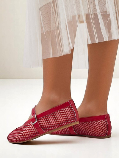 Royalfashion Ballerines ajourées pour femmes avec bride Naommi