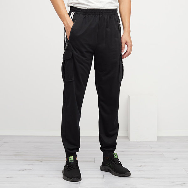 Pantalon de survêtement noir pour homme - Vêtements