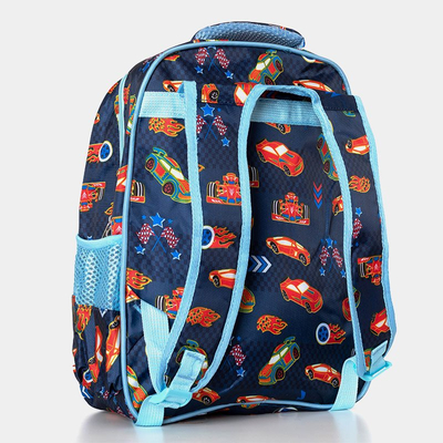 Sac à dos d'école avec voitures, bleu marine - Accessoires