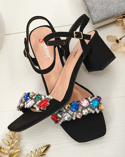 Royalfashion Sandales pour femmes sur tige avec cristaux Osdar