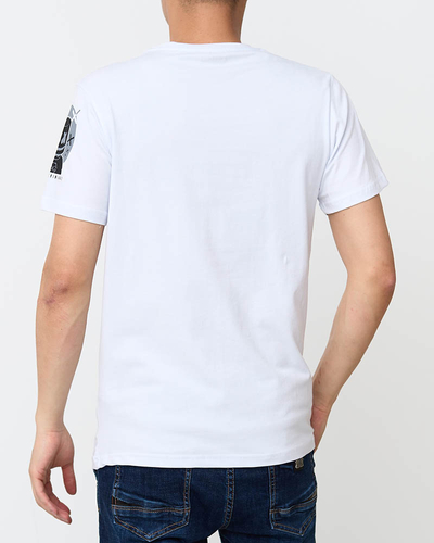 T-shirt homme blanc imprimé - Vêtements