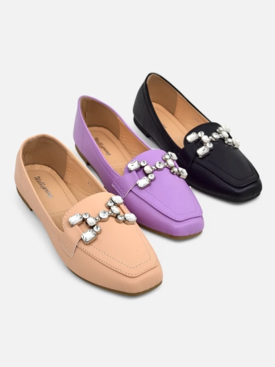 Mocassins Royalfashion pour femmes avec des strass Lecilla