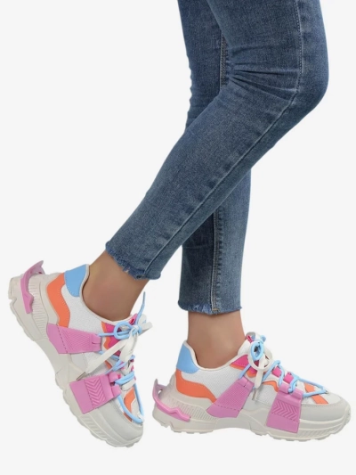 Royalfashion Baskets de sport pour femmes avec inserts en caoutchouc Bubble