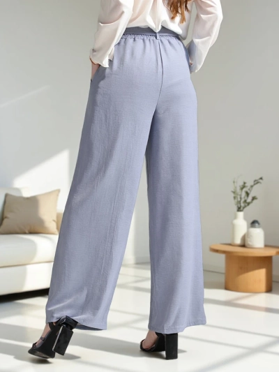 Pantalons larges Royalfashion pour femmes avec une ceinture