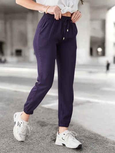 Pantalons Royalfashion pour femmes avec un élastique au bout des jambes