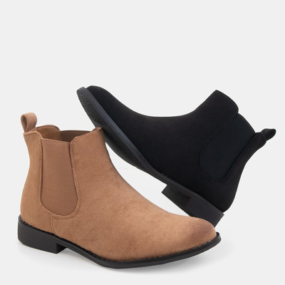 Bottines Chelsea marron clair avec insert élastique Roati- Footwear