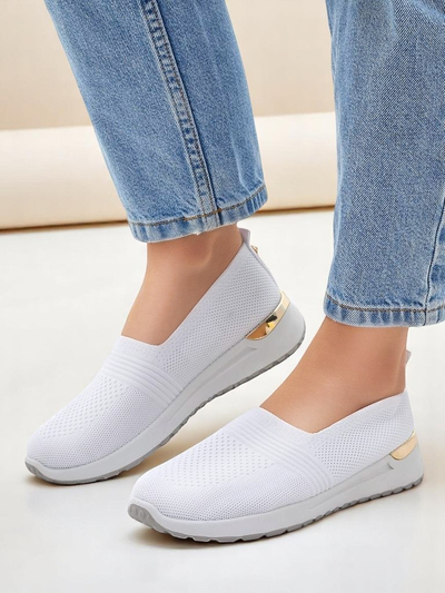 Royalfashion Chaussures à enfiler en tissu pour femmes Perfeti