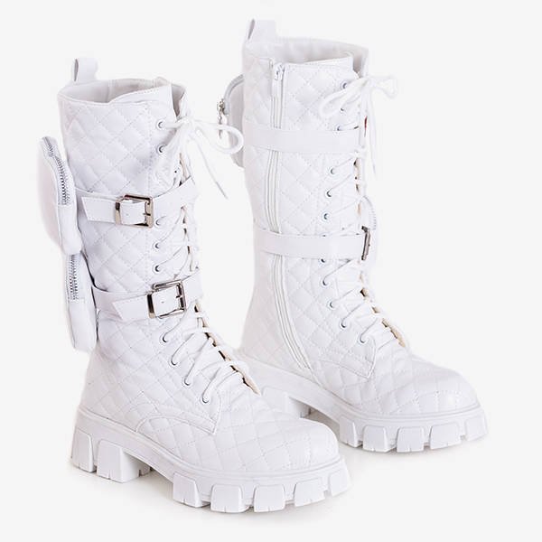 Tige matelassée Tepan blanche - Chaussures