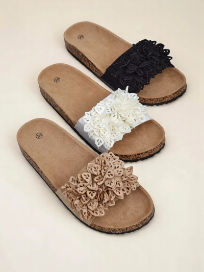 Royalfashion tongs pour femmes avec petites fleurs Occes