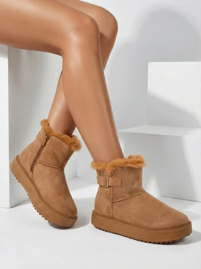 Royalfashion Bottes courtes de style bottes de neige pour femmes Aurelia Classico