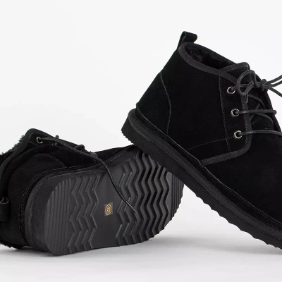 OUTLET Bottes de neige Gavin noires pour hommes - Chaussures
