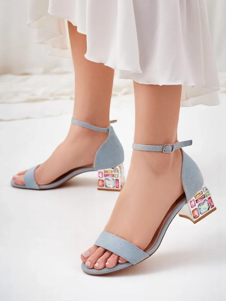 Sandales Royalfashion pour femmes avec talons décoratifs Ballou