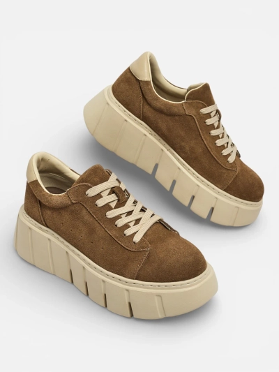 Baskets de sport pour femmes en cuir naturel Eller