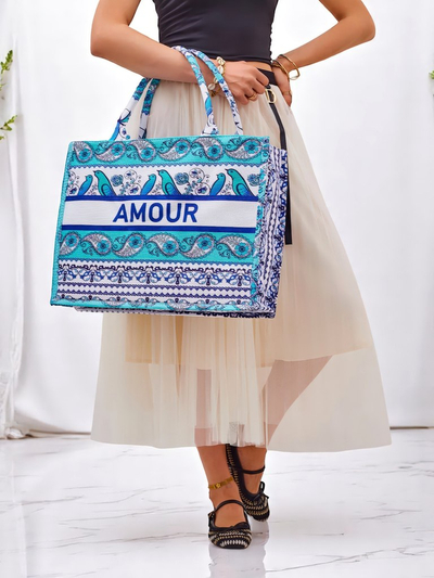 Royalfashion Sac en tissu Amour Vibes