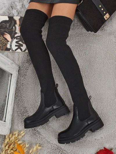 Longues bottes à enfiler pour femmes Orlina