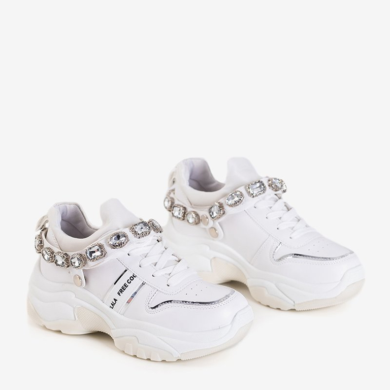 Chaussures de sport femme Frewan blanches - Chaussures