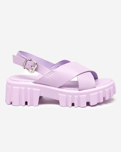 Sandales femme violettes sur semelle massive Otida - Footwear