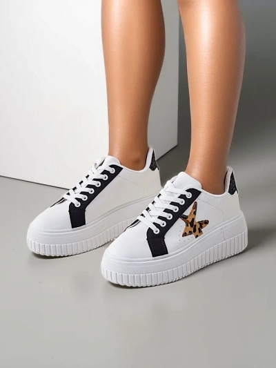 Royalfashion Baskets de sport à plateforme pour femmes Elin