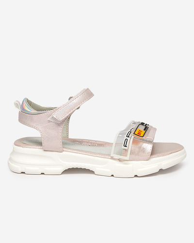 Sandales brillantes rose clair pour filles Lorij - Footwear