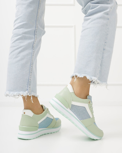 Baskets de sport vertes pour femmes avec paillettes Berilan - Footwear