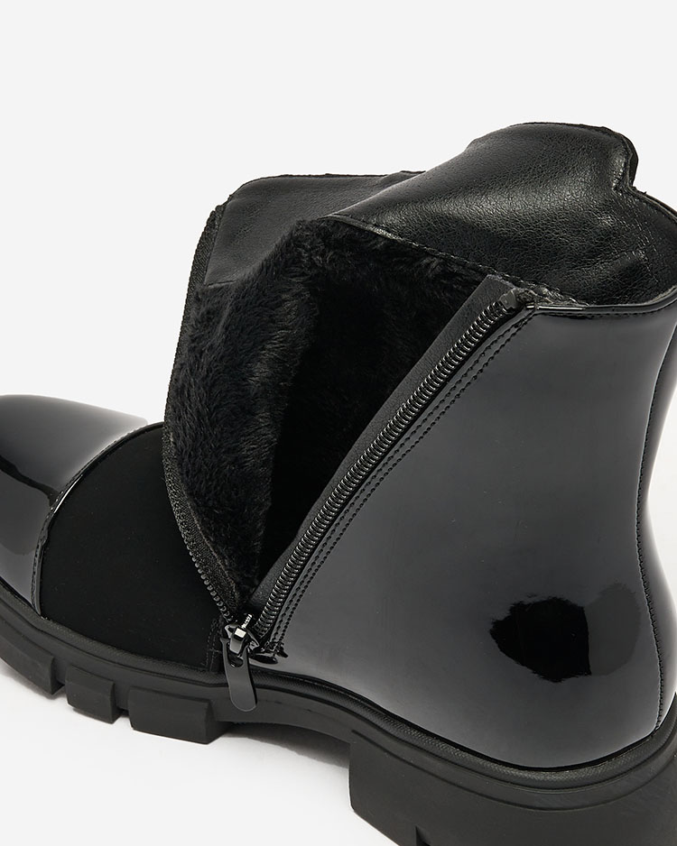 Royalfashion Bottes noires mattes pour femmes Dedaheh