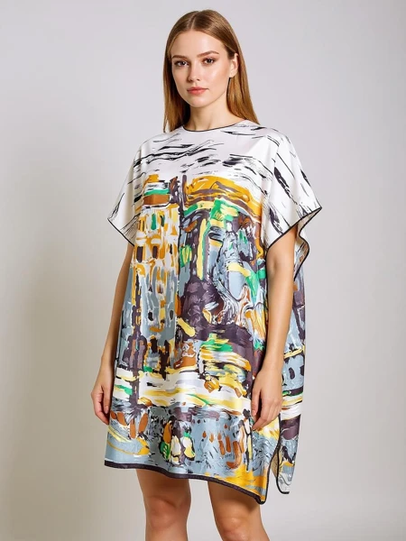 Robe paréo Kalypso Royalfashion, multicolore jusqu'aux genoux, universelle