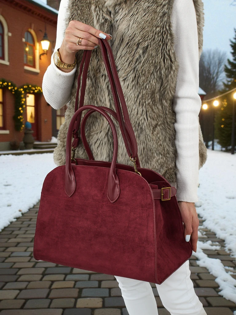 Sac à main shopper pour femmes en éco-daim Dorelle