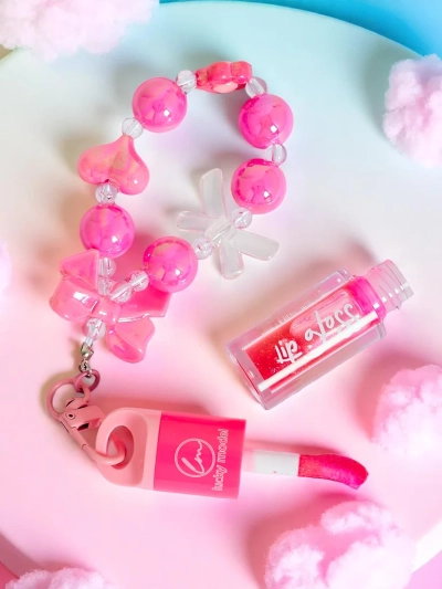 Gloss à lèvres pour enfants avec bracelet Framboise