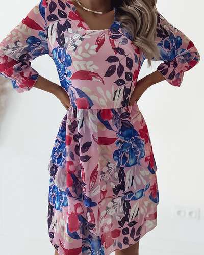 Royalfashion Mini robe florale pour femme