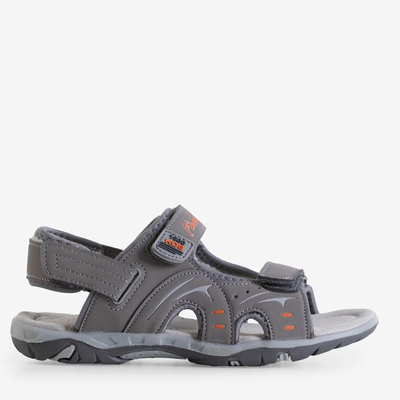 Sandales enfant grises avec Velcro Roser - Chaussures