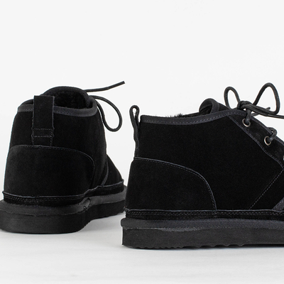 Bottes de neige Gavin noires pour hommes - chaussures