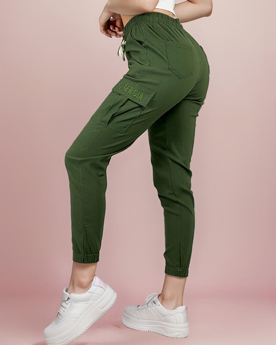Royalfashion Pantalon de combat en tissu pour femme