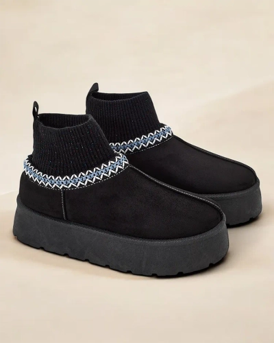 Royalfashion Chaussures de neige courtes pour femmes à la manière de Nananna
