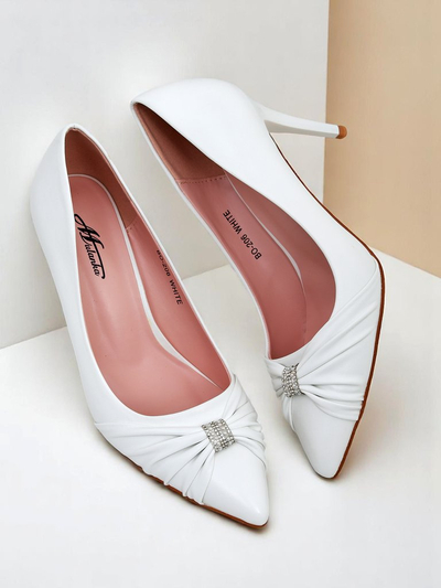 Royalfashion Escarpins en cuir écologique pour femme Venetia Nera