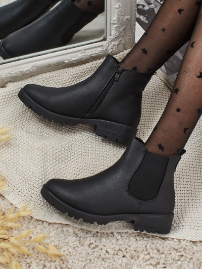 Bottines Chelsea pour femmes en cuir écologique Belmo