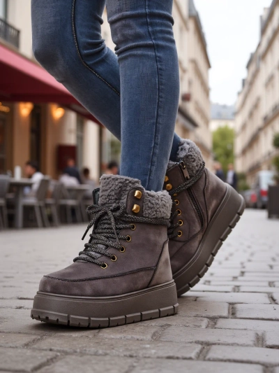 Royalfashion Bottes de neige pour femmes Bomion