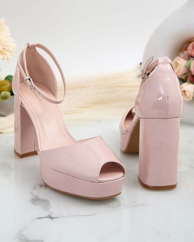 Royalfashion Sandales à tige laquée Lefeyoa pour femme