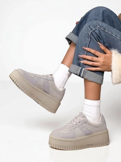 Royalfashion Sneakers à plateforme pour femmes Venusoe