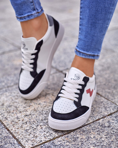 OUTLET Blanc - baskets de sport pour femmes noires Rozzuci- Shoes