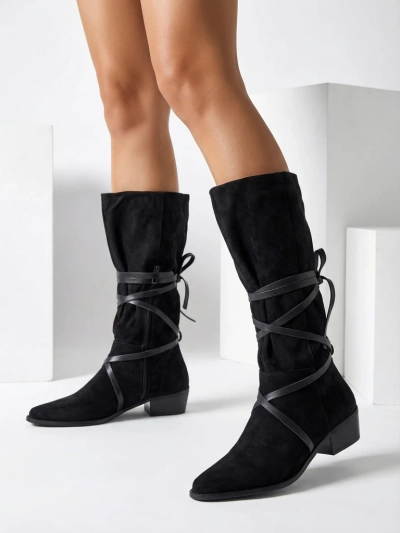 Royalfashion Bottes à talons bas Rolizoo