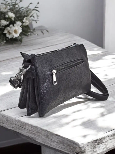 Royalfashion Petit sac à main pour femmes en cuir éco avec 3 compartiments