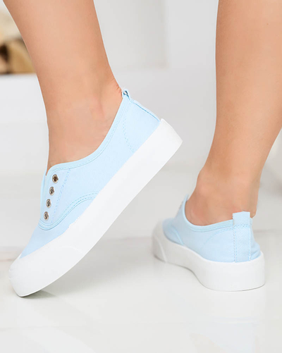 OUTLET Baskets bleues pour femmes avec une semelle plus épaisse Askol- Shoes
