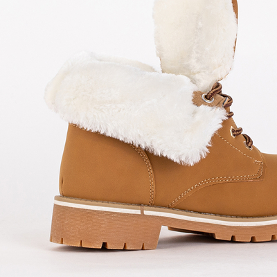 Chaussures de randonnée camel avec isolation Vibto - Chaussures