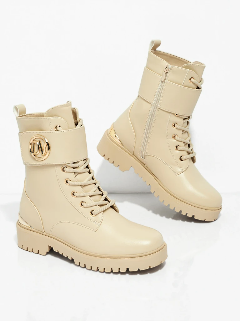 Bottines worker pour femmes avec décorations Lorice