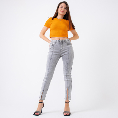 Jean skinny femme gris - Vêtements