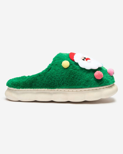 Royalfashion Chaussons de Noël pour femme en vert Fertemse